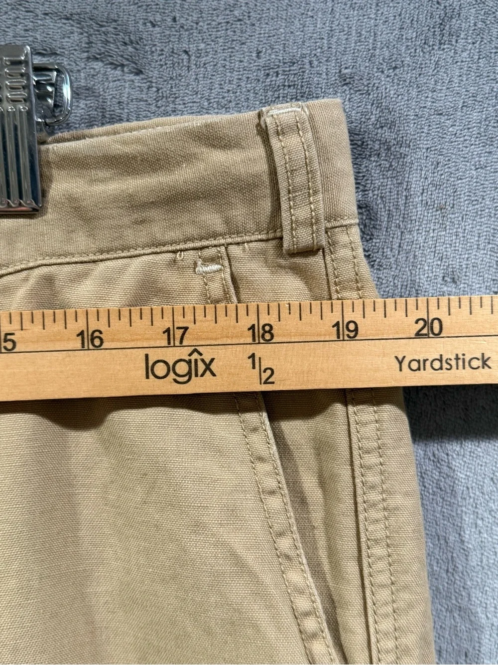 Polo Ralph Lauren VTG Suffield Fit Pants Size 36x32-29 Hemmed Inseam Linen Blend